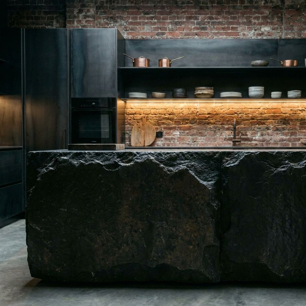 Interior design & visualisation — Industrial — Kitchen, Concept, view 2