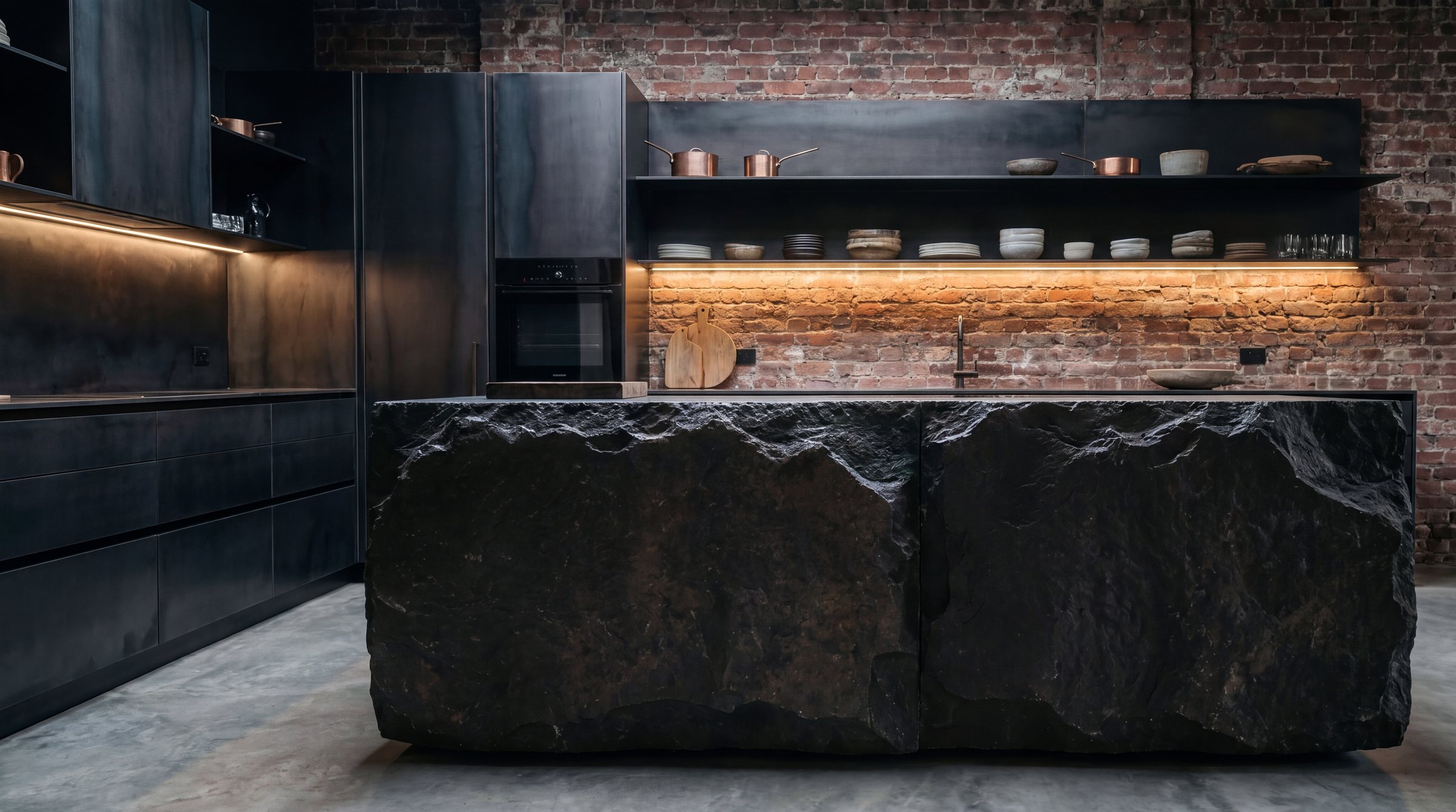 Interior design & visualisation — Industrial — Kitchen, Concept