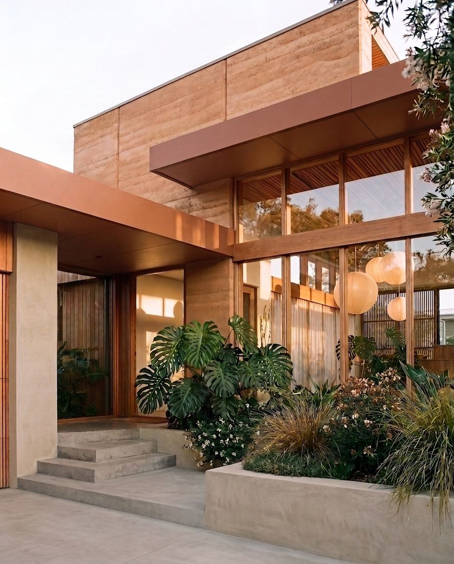 Interior design & visualisation — Rammed Earth House, Mornington Peninsula, VIC, view 2