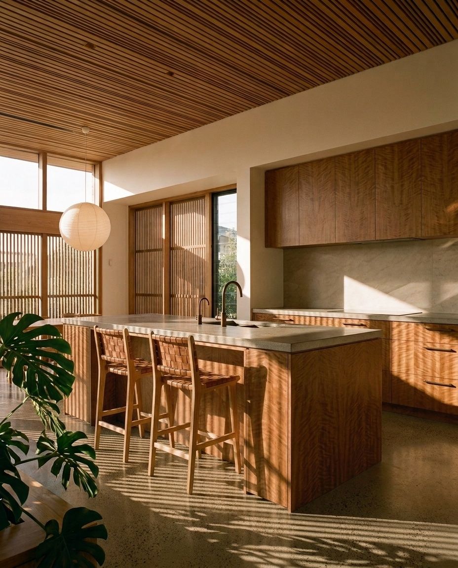 Interior design & visualisation — Rammed Earth House, Mornington Peninsula, VIC, view 3